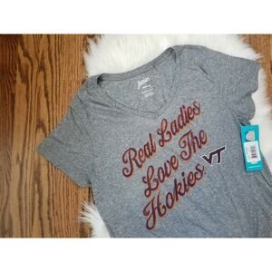 NEW‎ Virginia Tech Hokies Junior's T-Shirt Ladies Love Hokies NCAA - Size XL